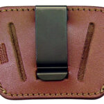 92351 Homeland HL036BRN Concealment IWB/OWB Brown Leather Belt Loop/Clip Fits Small/Med Semi-Auto Ambidextrous