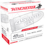 97747 Winchester Ammo USA45W USA Range Pack 45 ACP 230 gr Full Metal Jacket 200 Per Box/ 3 Case