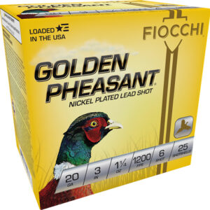 FIOCCHI GLDN PHSANT 20GA 3" #6