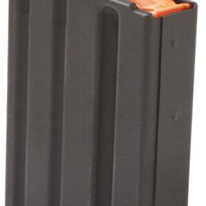 ASC AR Family Rifle Magazine Orange Follower .223 Remington Black Aluminum 10/rd