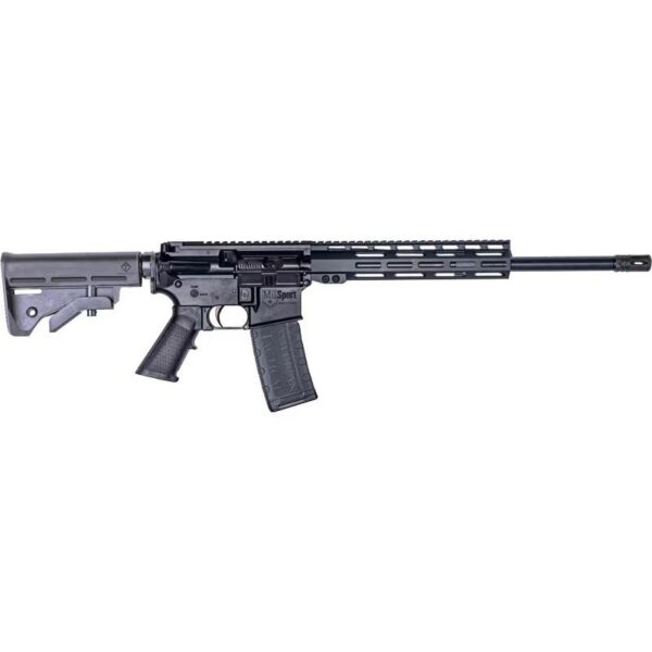 AKATIG15MS223WML10 1 ATI MIL-Sport AR-15 Rifle .223 Wylde 30rd Magazine 16" Barrel Black with 10" MLOK Handguard