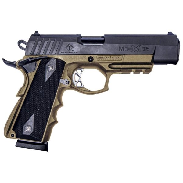 AKATIGFXH45MCFDE 1 ATI FXH-45C Handgun .45 ACP 8rd Magazine 4.25" Barrel Black Slide FDE Frame Black Grips