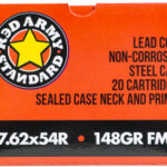 AM3421 RED ARMY 7.62X54R 148GR FMJ