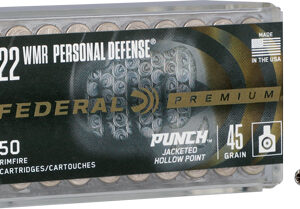 FEDERAL 22WMR PUNCH 45GR JHP