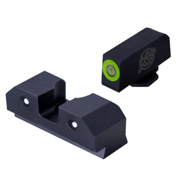 AQGLR012P6GBULK 1 XS Sights RD3 Night Sights Set for Glock 17/19 Green Bulk 20/ct