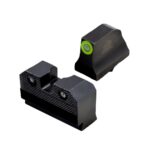 AQGLR204P6G 1 1 XS Sight Systems R3D 2.0 Suppressor Height Night Sights for Glock 20/21/29/30/30S/37/41 Green Front with Black Rear