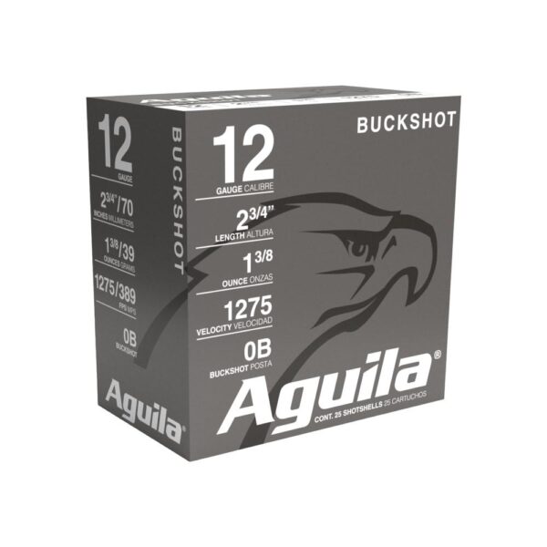 AU1C1200BA 1 Aguila Field Shotshells 12ga 2-3/4" 1275 fps #0 25/ct