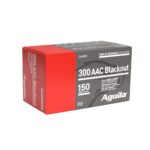 AU1E300110 Centerfire Aguila Rifle Ammunition .300 AAC Blackout 150 gr FMJ 1900 fps 50/ct