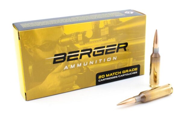 BB20030 Berger Target Rifle Ammunition 6mm Creedmoor 109 gr LRHT 2940 fps 20/ct