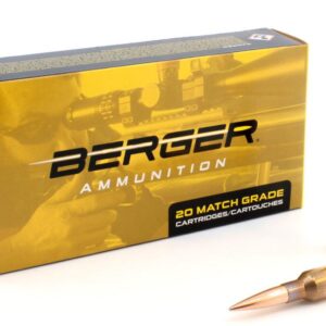 Berger Target Rifle Ammunition 6.5 Creedmoor 153.5 gr LRHT 2702 fps 20/ct