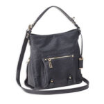 BDP 053 1 BULLDOG HOBO ANNA PURSE BLK