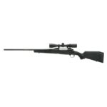 BV58015 1 Savage Arms 110 Apex Hunter XP Left Hand Rifle 7mm PRC 2rd Magazine 22" Barrel Black with 3-9x40mm Vortex Crossfire II Scope