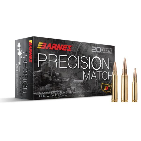 BX32017 Barnes Precision Match Rifle Ammunition 223 Remington 55 gr Match Burner OTM BT 3215 fps 20/ct