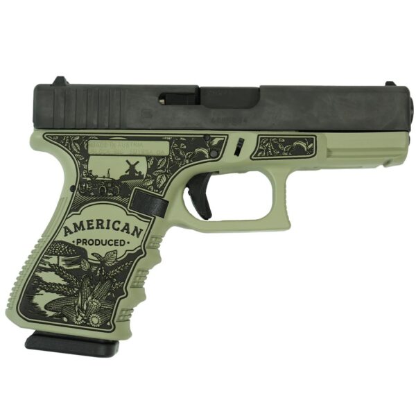 CCHW264 2 Glock 19 Gen 3 "American Made- Farm" Handgun 9mm Luger 15rd Magazines(2) 4" Barrel Verde Finish Austria Made