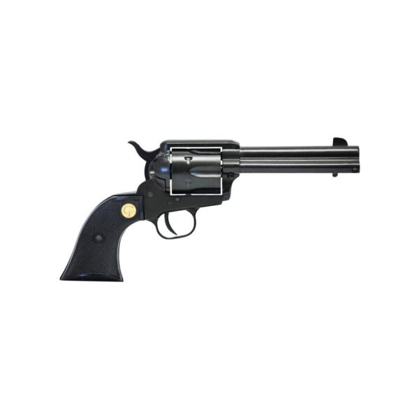 CH930190 1 Chiappa 1873 S.A. Black Revolver .22LR 6rd Capacity 4.75" Barrel Black Plastic Grips