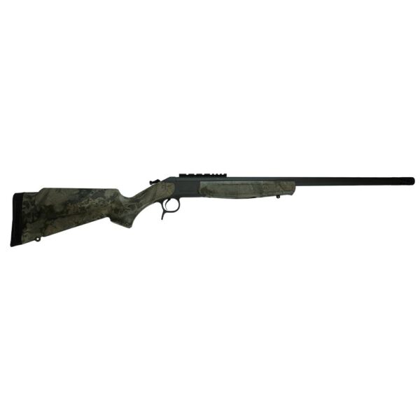 CVCR9817 1 3 CVA Scout V2 TD Rifle .450 Bushmaster Single Shot 25" Threaded Barrel Grey