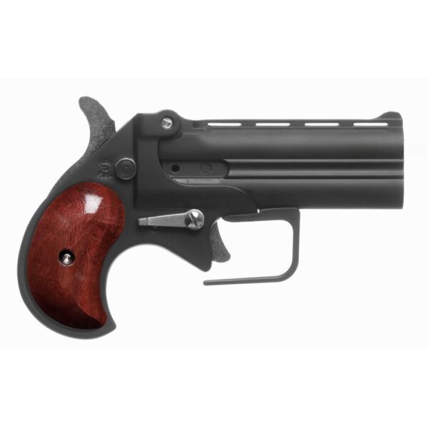 DDBBG380BR2 1 Old West Firearms Big Bore Derringer Handgun .380 ACP 2rd Capacity 3.5" Barrel Black with Rosewood Grips