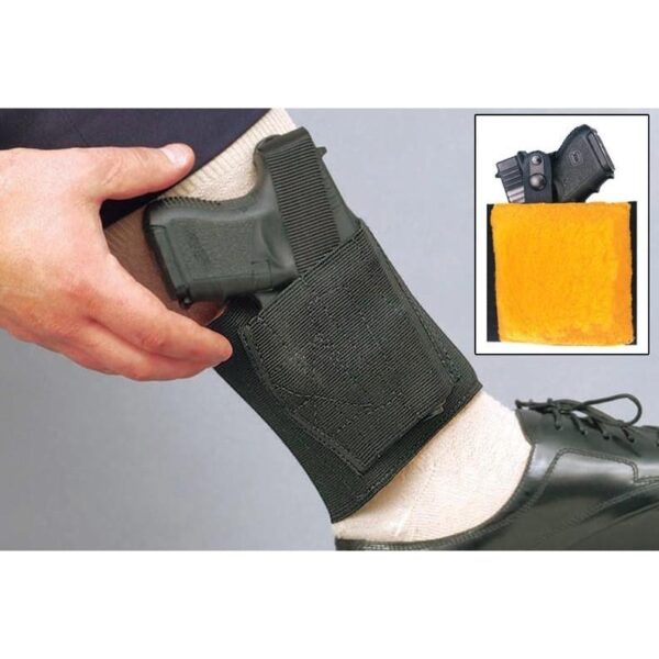 DI062BAE1Z0 1 DeSantis Apache Ankle Rig Holster for Glock 26/27/29 Black RH