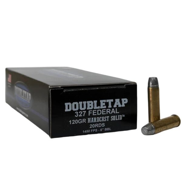 DT327F120HC Double Tap Hardcast Solid Handgun Ammunition .327 Fed Mag 120gr WFNGC 1250 fps 20/ct