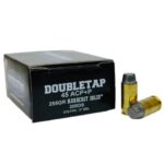 DT45A255HC20 Double Tap Hardcast Solid Handgun Ammunition .45 Auto(+P) 255gr SWC 875 fps 20/ct