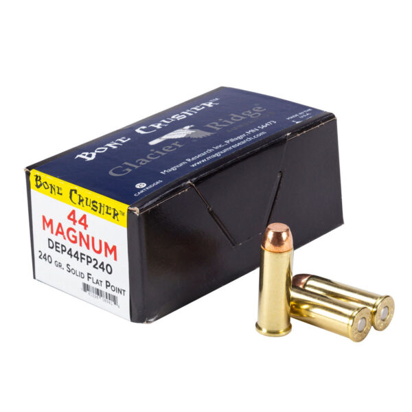 DXDEP44FP240 1 Magnum Research Desert Eagles Bone Crusher Handgun Ammunition .44 Rem Mag 240gr FP 25/ct