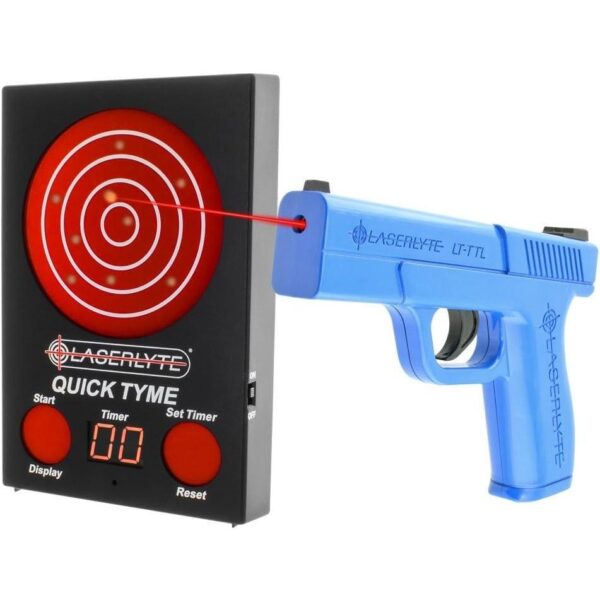 DYL0100030 1 LaserLyte Quick Tyme Laser Trainer Target with Point of Impact Display and Training Handgun