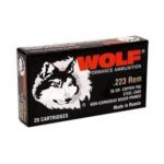 DZ22355FMJ Wolf WPA Military Classic Rifle Ammunition .223 Rem 55 gr FMJ 3241 fps 20/ct