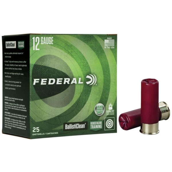 FABC13200 Federal BallistiClean Shotshells 12ga 2-3/4" 9 plts #00 1600 fps 25/ct