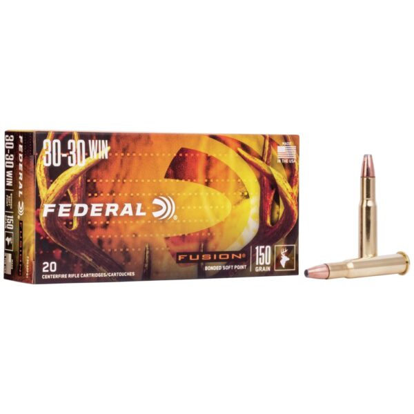 FAF3030FS1 1 Federal Fusion Rifle Ammunition .30-30 Win 150 gr BTSP 2390 fps - 20/box