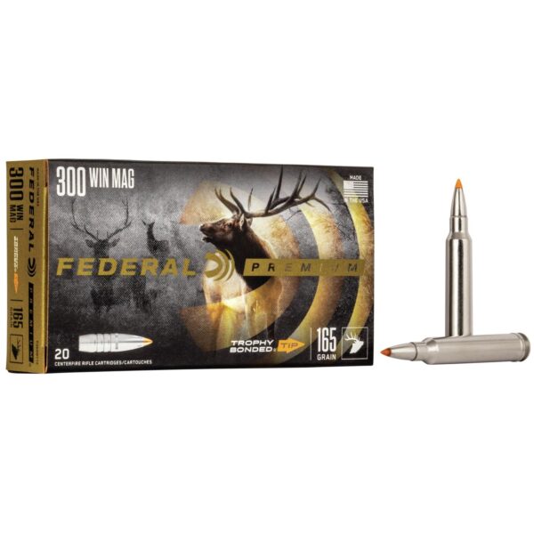 FAP300WTT2 1 Federal Premium Vital-Shok Rifle Ammunition .300 Win Mag 165 gr TBT 3050 fps - 20/box