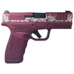 FKHCP9379BOSPBCDR 1 Springfield "Distressed Black Cherry & Roses" Hellcat Pro Handgun 9mm Luger 15rd Magazines(2) 3.7" Barrel