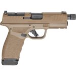 FKHCP9449FTOSP 1 Springfield Armory Hellcat Pro OSP Handgun 9mm Luger 15rd & 17rd Magazines 4.4" Threaded Barrel FDE