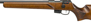 Anschutz 1761L HB MPR .22 LR left-hand bolt-action rifle with 21.4 inch heavy barrel and hardwood stock