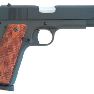 Cimarron A1 1911 .45 ACP parkerized 5-inch barrel with diamond checkered walnut grips