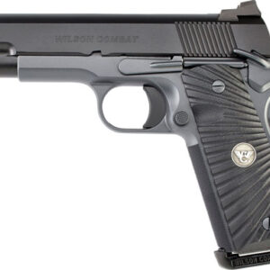 Wilson Combat CQB Commander .45 ACP pistol with black finish and G10 grips