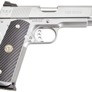 Wilson Combat CQB Elite .45 ACP 5 inch stainless pistol with G10 grips and fiber-optic front sight