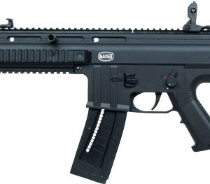 Mauser M-15 .22 LR rifle black side-folding stock adjustable flip-up sights