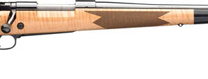 Winchester M70 Super Grade 6.5mm Creedmoor rifle with AAAA maple stock and blued 22 inch barrel