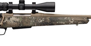 Winchester XPR Hunter .270 WSM 24-inch rifle with Vortex Crossfire II 3-9x40 scope in TrueTimber Strata camo