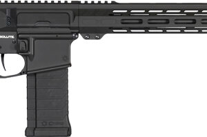 CMMG RESOLUTE MK4 5.7x28mm rifle with 16.1 inch barrel and EML15 M-LOK handguard in Armor Black