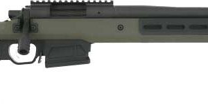 Surgeon Scalpel 591R .308 Win bolt-action rifle with green Magpul Pro folding stock