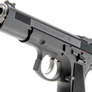 CZ-USA Shadow Bull Accu 9mm pistol with fiber optic front sight and adjustable rear sight