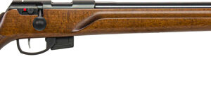 Anschutz 1761 HB MPR .22 LR bolt-action rifle with 21.4-inch blued barrel and hardwood stock