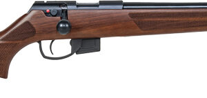 Anschutz 1761 HB .22 LR bolt-action rifle with 18 inch blued barrel and walnut stock