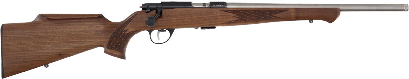 Anschutz 1712 AV Silhouette .22 LR bolt-action rifle with walnut Monte-Carlo stock and stainless 18 in barrel