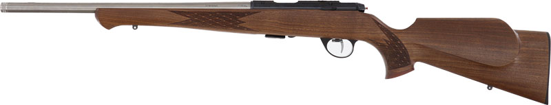 Anschutz 1712 AV Silhouette .22 LR bolt-action rifle with walnut Monte-Carlo stock and stainless 18 in barrel