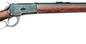 Cimarron 1892 lever-action rifle with 20 inch octagon barrel and walnut stock