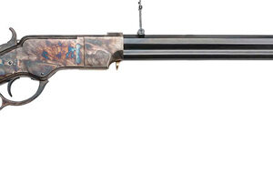 Cimarron 1860 Henry 44-40 Winchester 24-inch barrel steel frame blued finish walnut stock