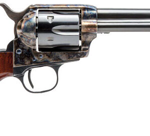 Cimarron Thunderer .357 Magnum 4.75 in blued barrel case-colored frame walnut birdseye grip