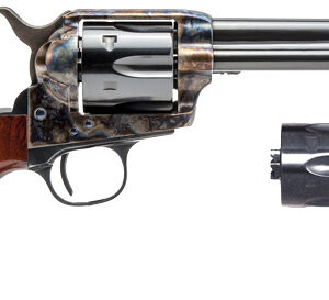 Cimarron Thunderer dual-cylinder revolver .45LC/.45ACP 4.75 inch blued barrel wood grips